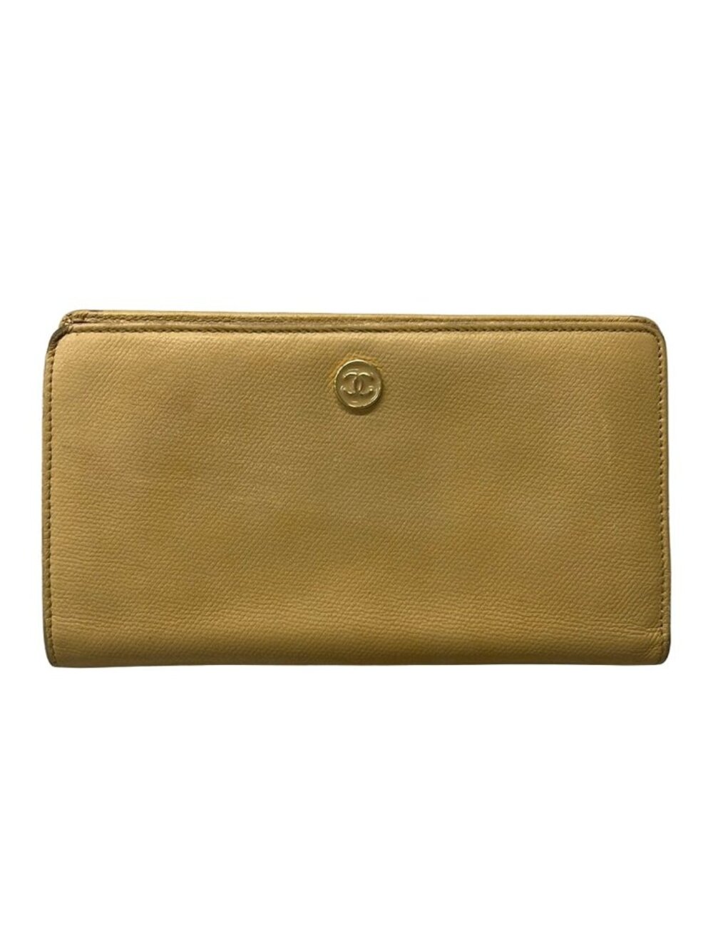 Chanel Wallet Coco Buttons Beige